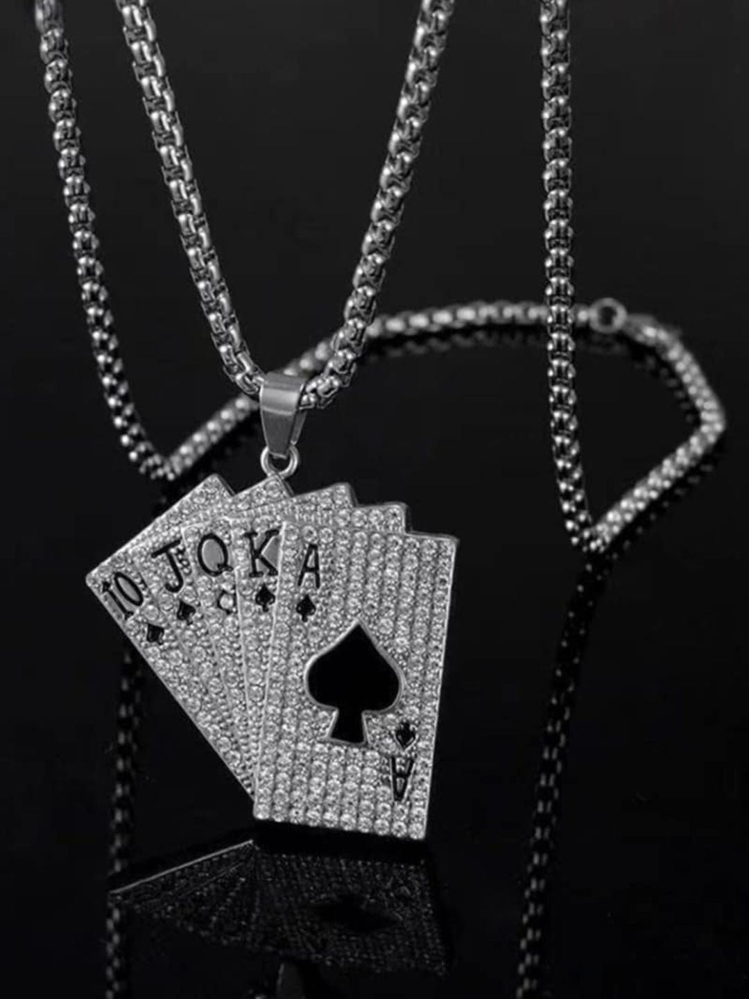 SALTY Men Quirky Cards Pendant with Chain