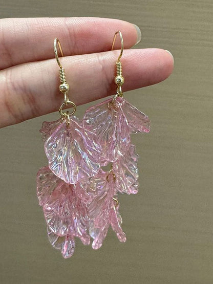 Leaf Shaped Drop Earrings