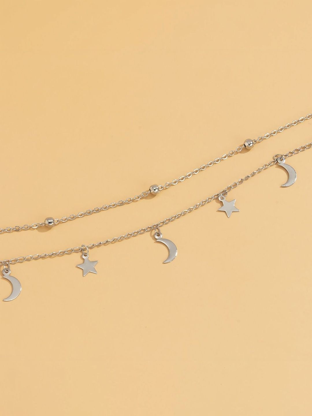 Silver-Plated Enamelled Necklace