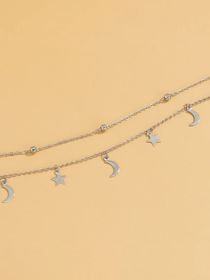 Silver-Plated Enamelled Necklace