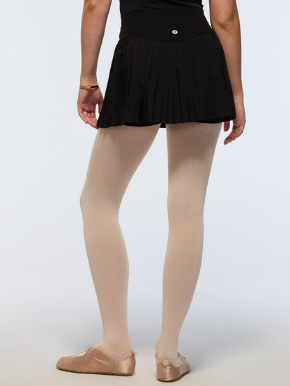 Black Plie Pleated Skort