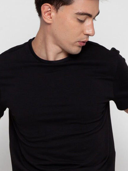 Black Cava Embossed T-Shirt
