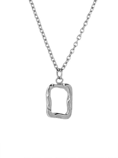 SALTY Men Square Pendants with Chains