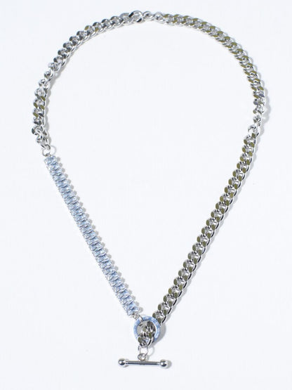 SALTY Women Artificial Stones-Studded Layered Chain
