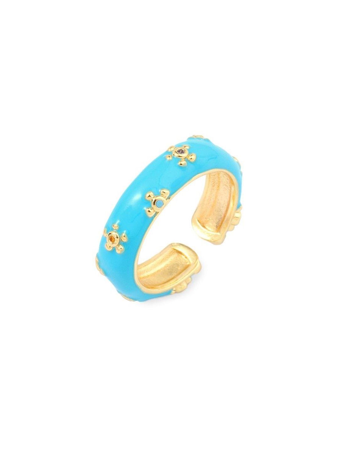 SALTY Stone-Studded Adjustable Finger Ring