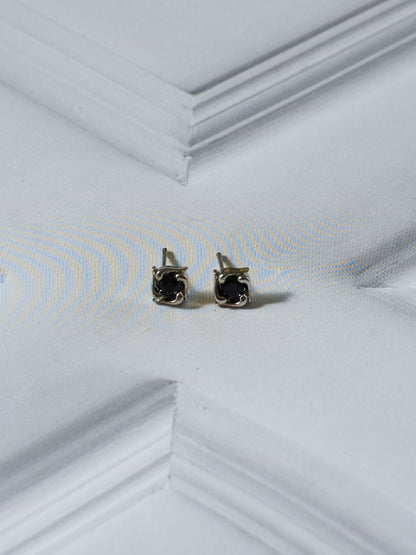 SALTY Men Silver-Plated Contemporary Studs Earrings