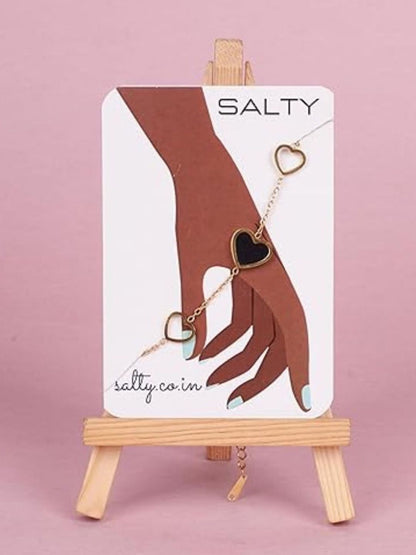 SALTY Bracelet & Necklace Midnight Enchantress & Everlasting Love Chain Jewellery Combo