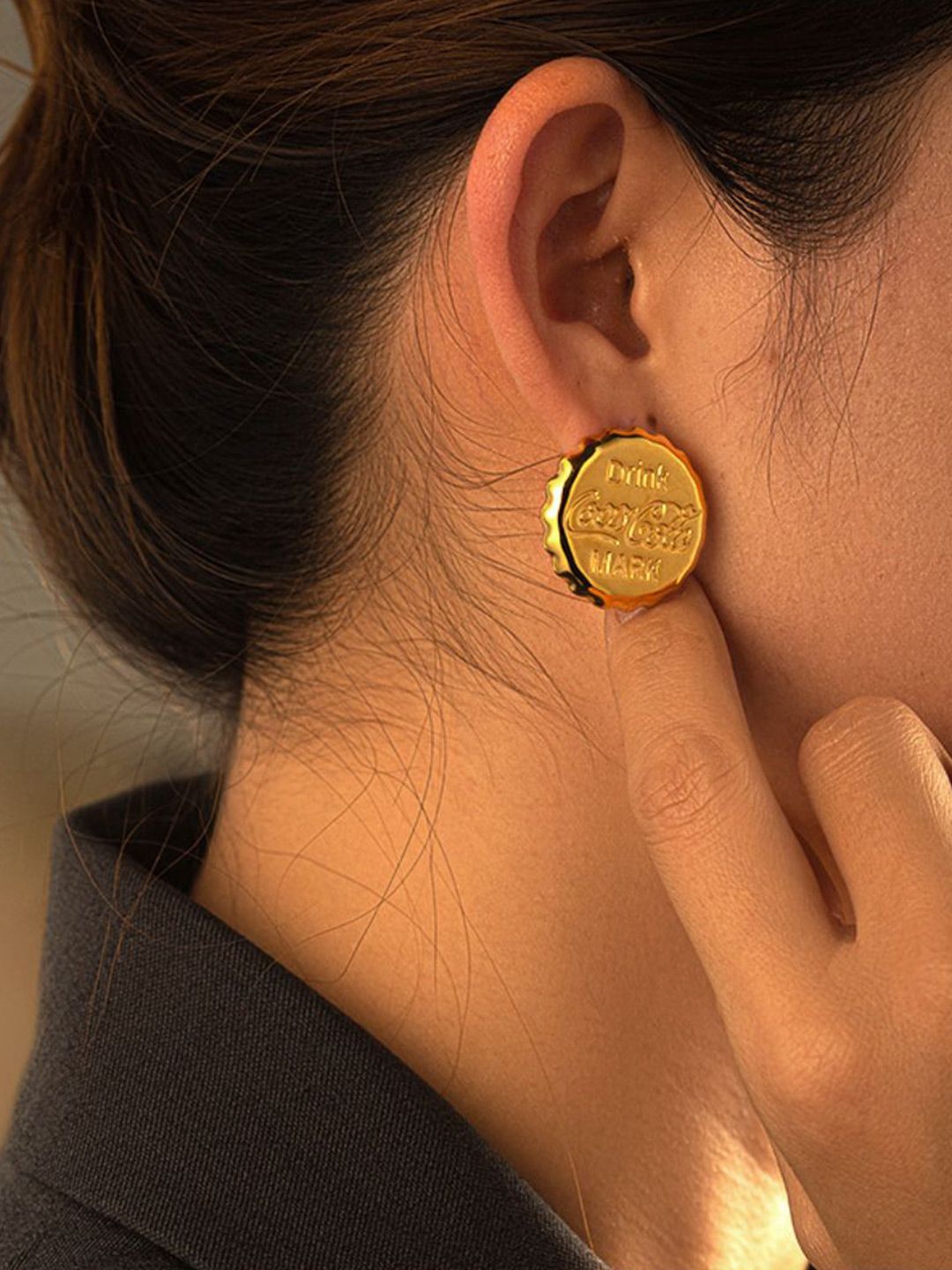 SALTY Gold Plated Stainless Steel Studs