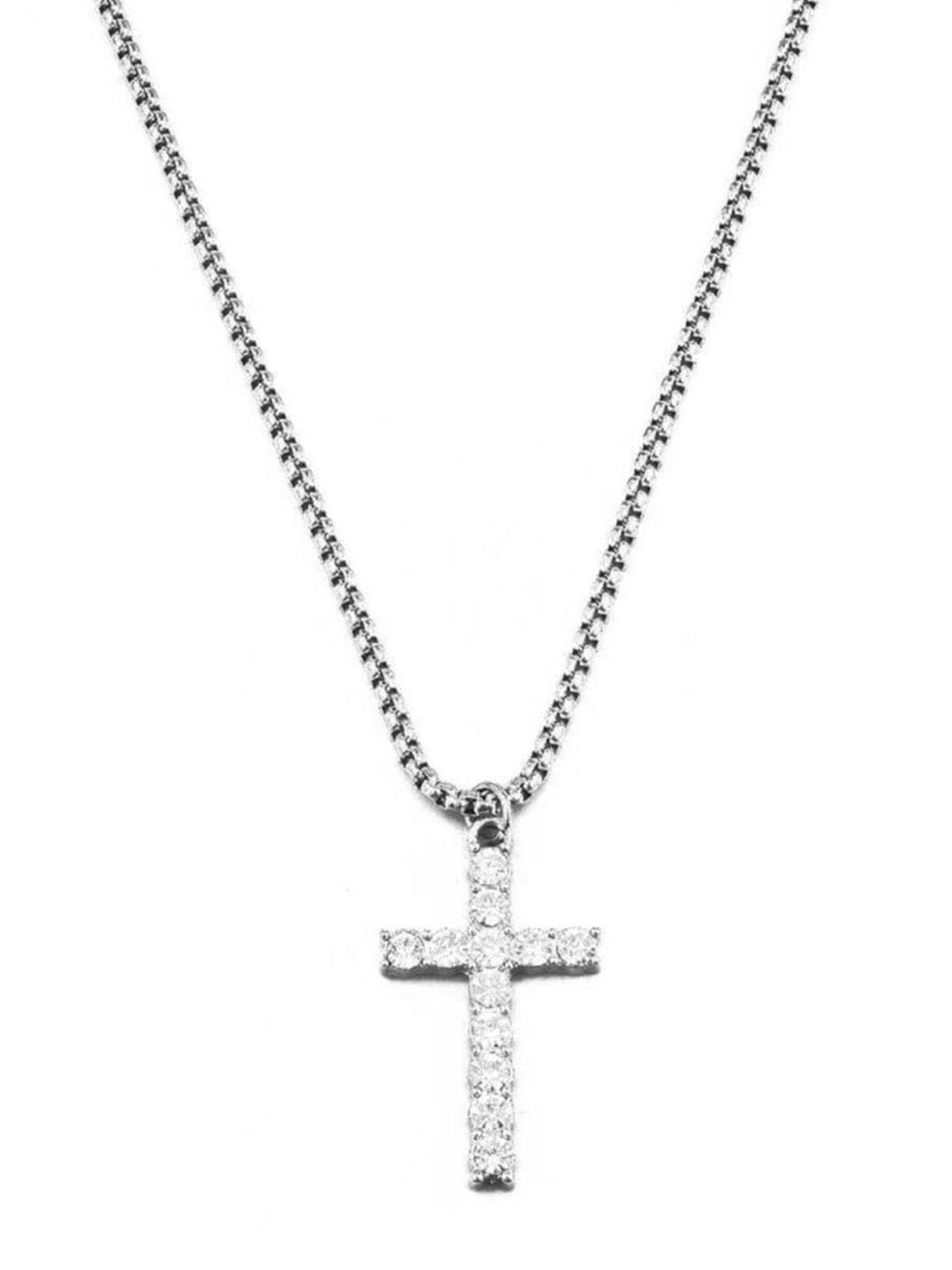 SALTY Stainless Steel Geometric Pendant With Chain