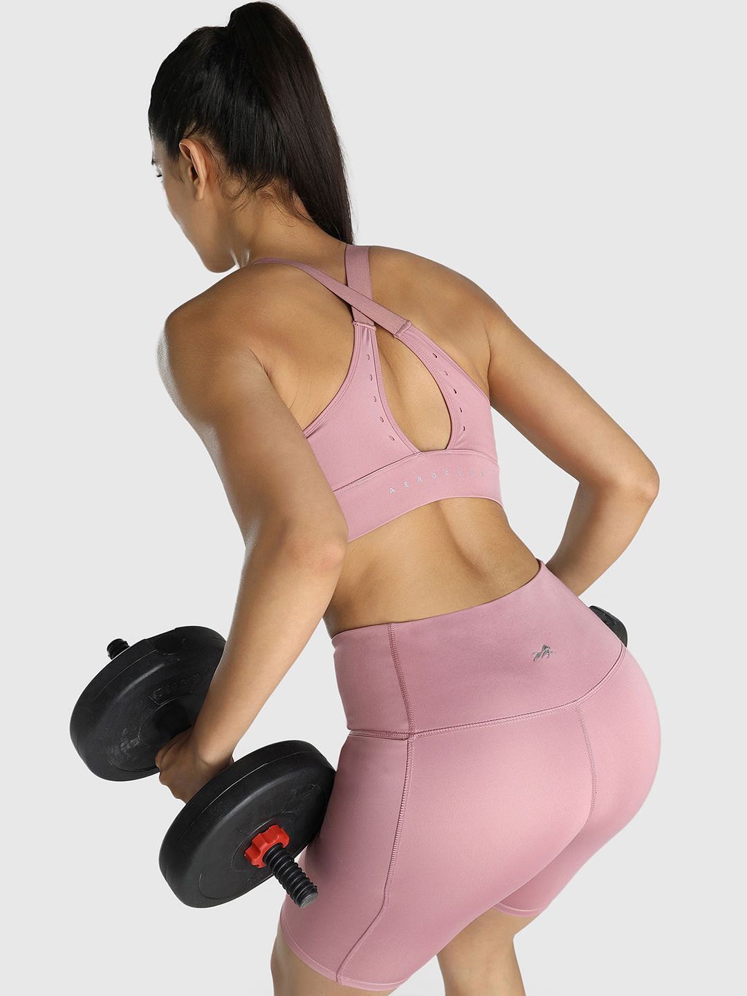 Women Slim Fit High-Rise Cycling Sports Shorts