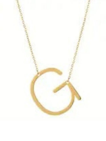 SALTY Stainless Steel Chic Alphabet Golden Chain