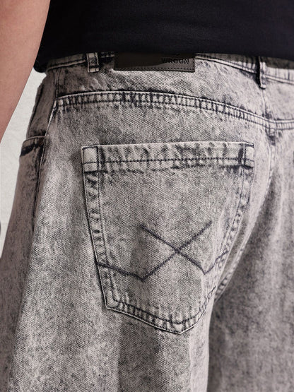 Men Pure Cotton Balloon Fit Heavy Fade Jeans