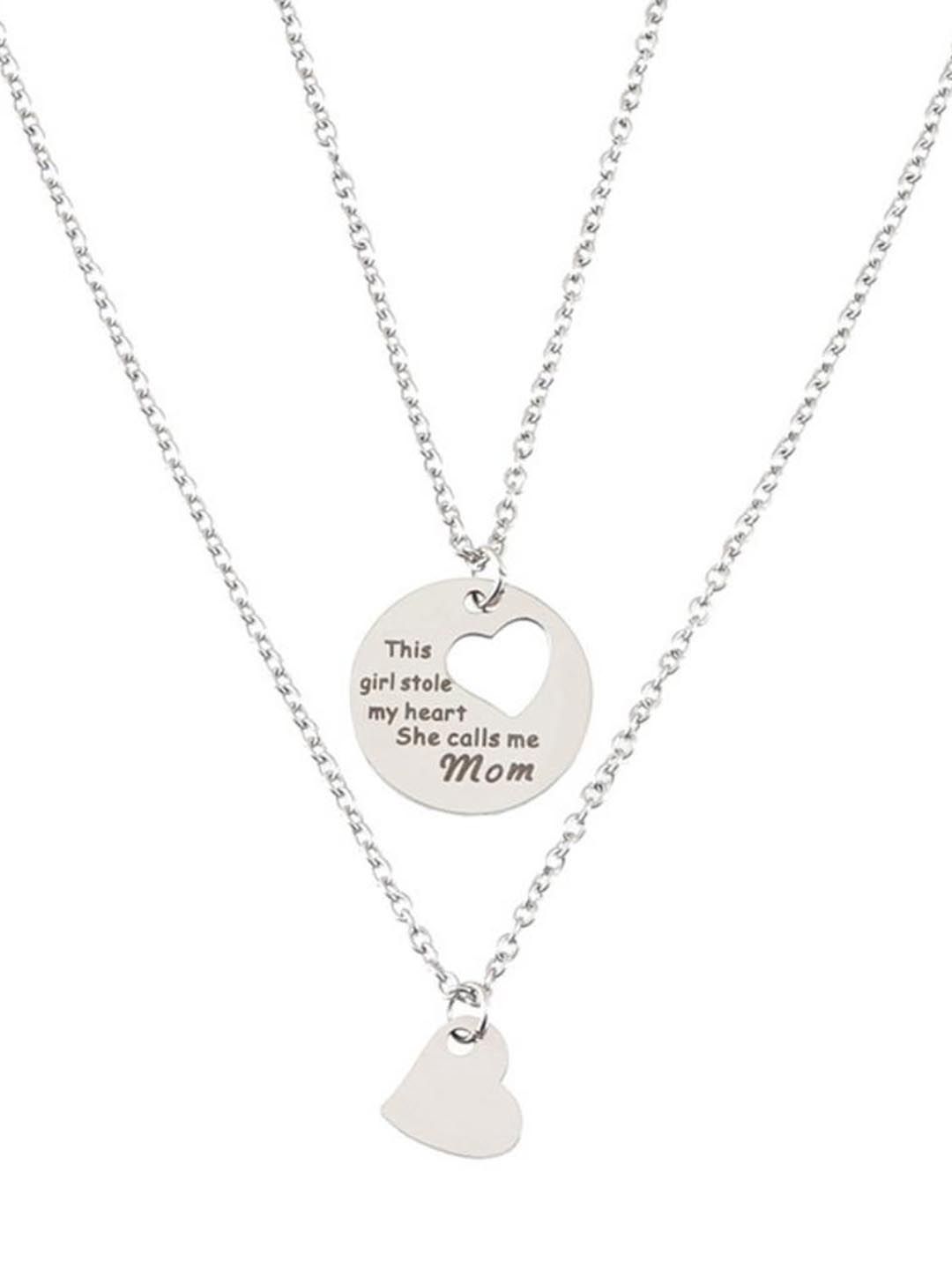 SALTY Set Of 2 Silver-Plated Necklace