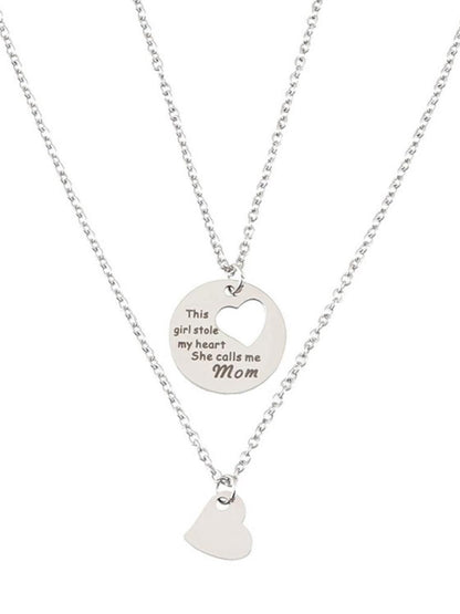 SALTY Set Of 2 Silver-Plated Necklace