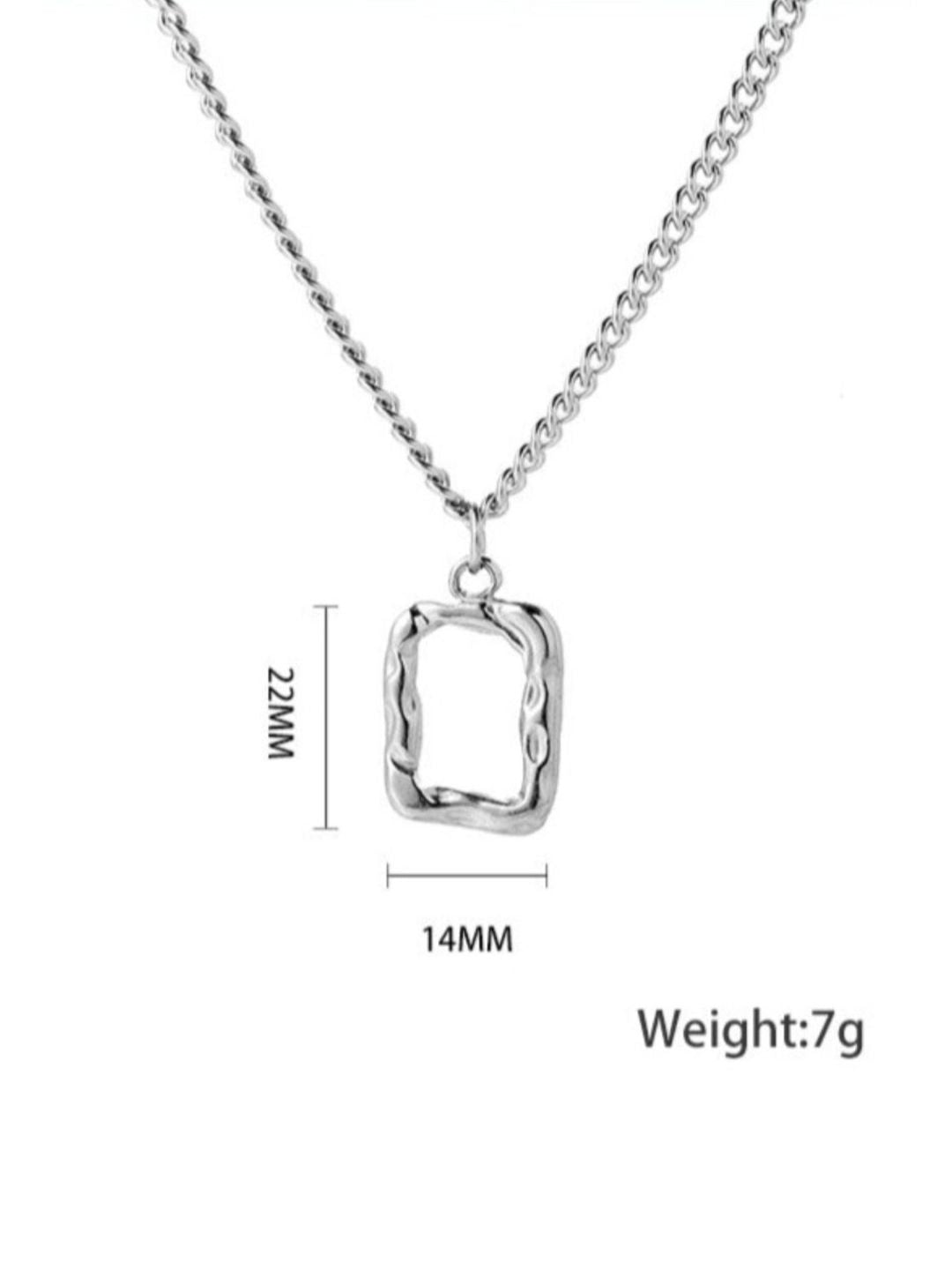 SALTY Men Square Pendants with Chains