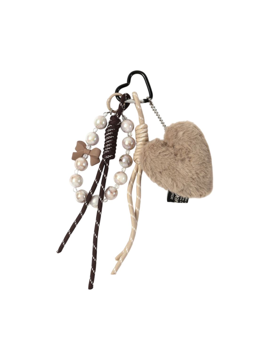 SALTY Heart, Beads & Lace Trio Bag Charm