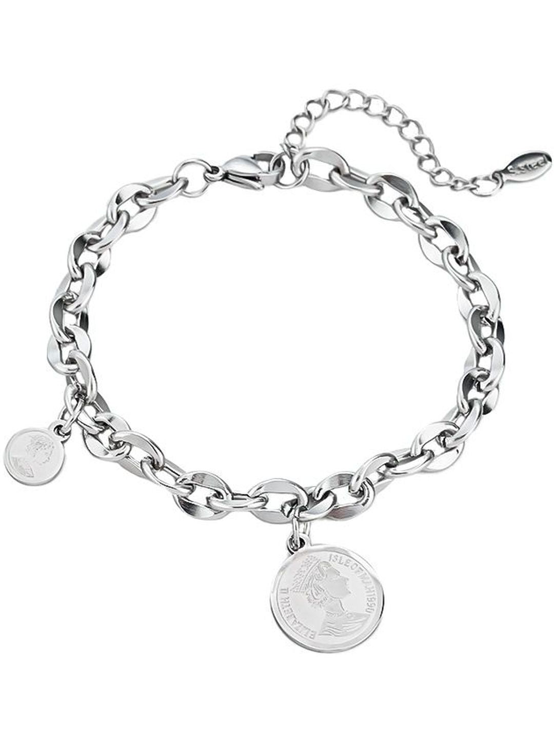 Men Silver-Plated Link Bracelet
