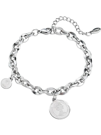 Men Silver-Plated Link Bracelet