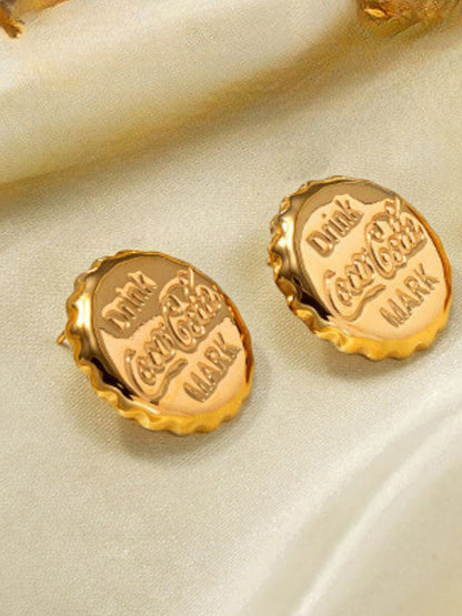 SALTY Gold Plated Stainless Steel Studs
