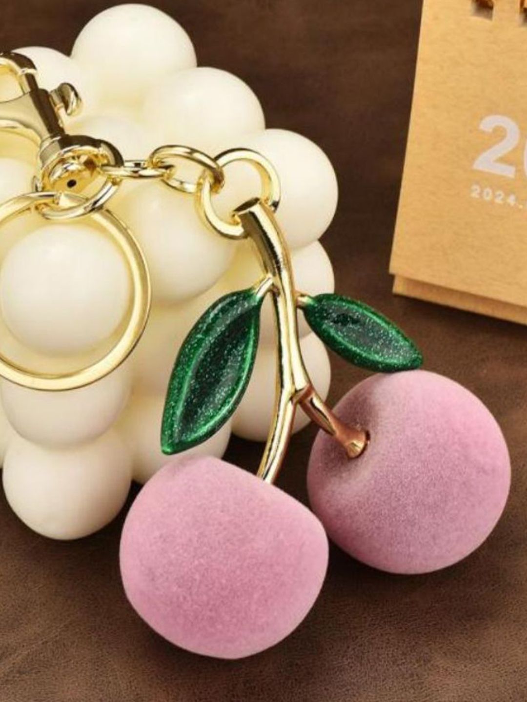 SALTY Frosted Cherry Bag Charm For Girls