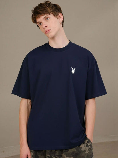 Navy Blue Playboy Core Navy Oversized T-shirt