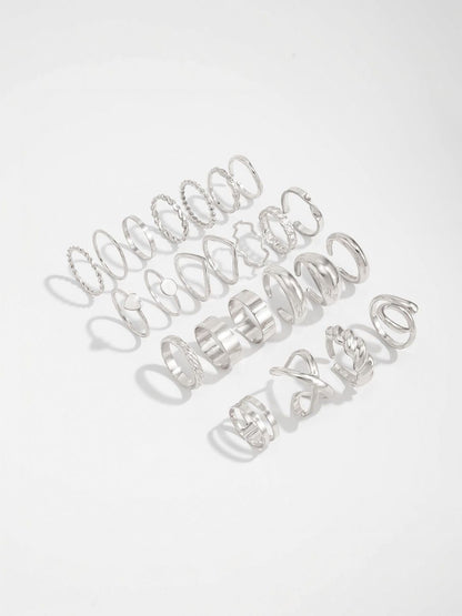 Set Of 24 Gold-Plated Finger Ring