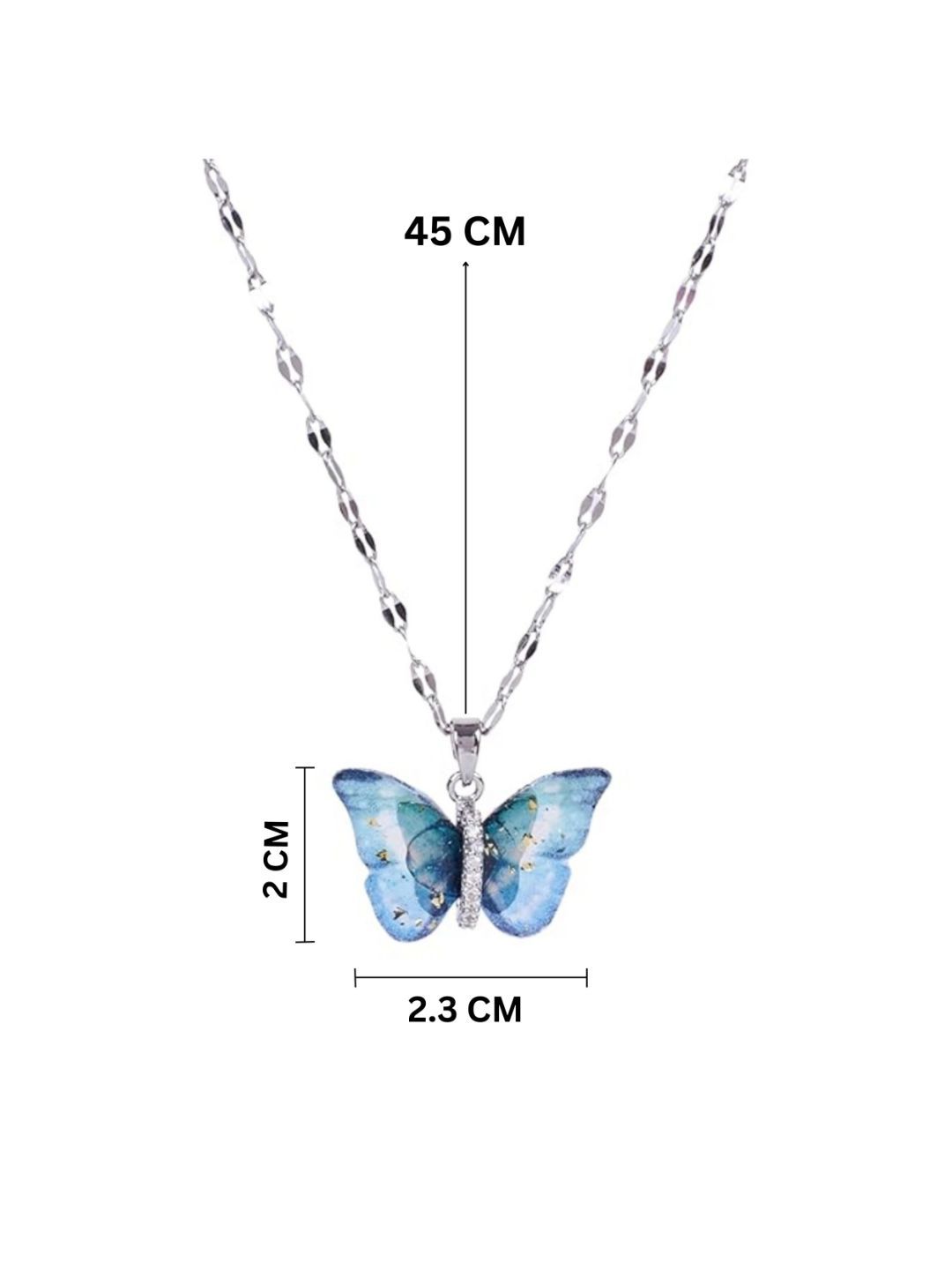 SALTY Anti - Tarnish  Butterfly Box, Necklace & Earrings