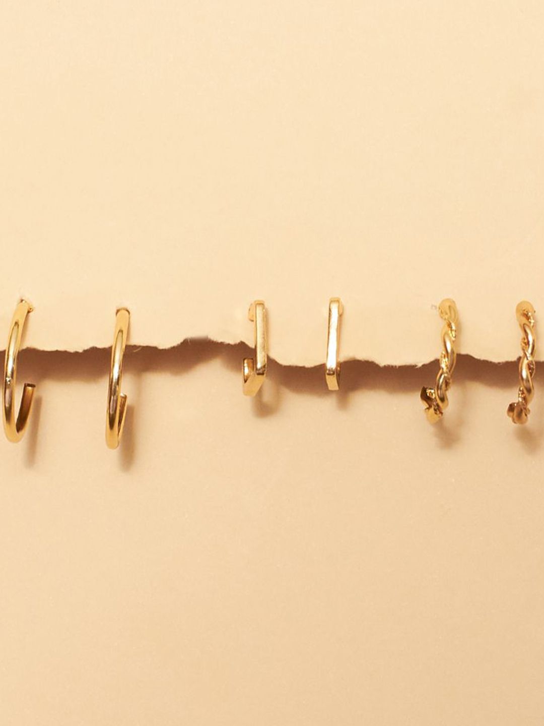 SALTY Set Of 10 Stud & Hoops Earrings