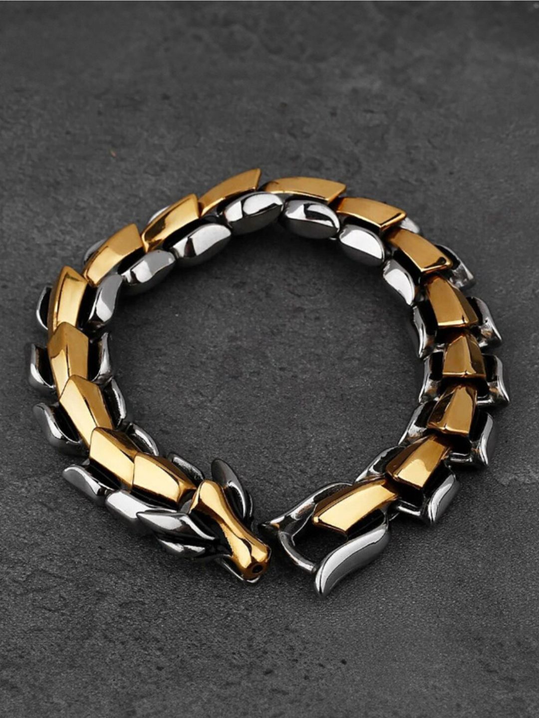 SALTY Men Stainless Steel Link Bracelet