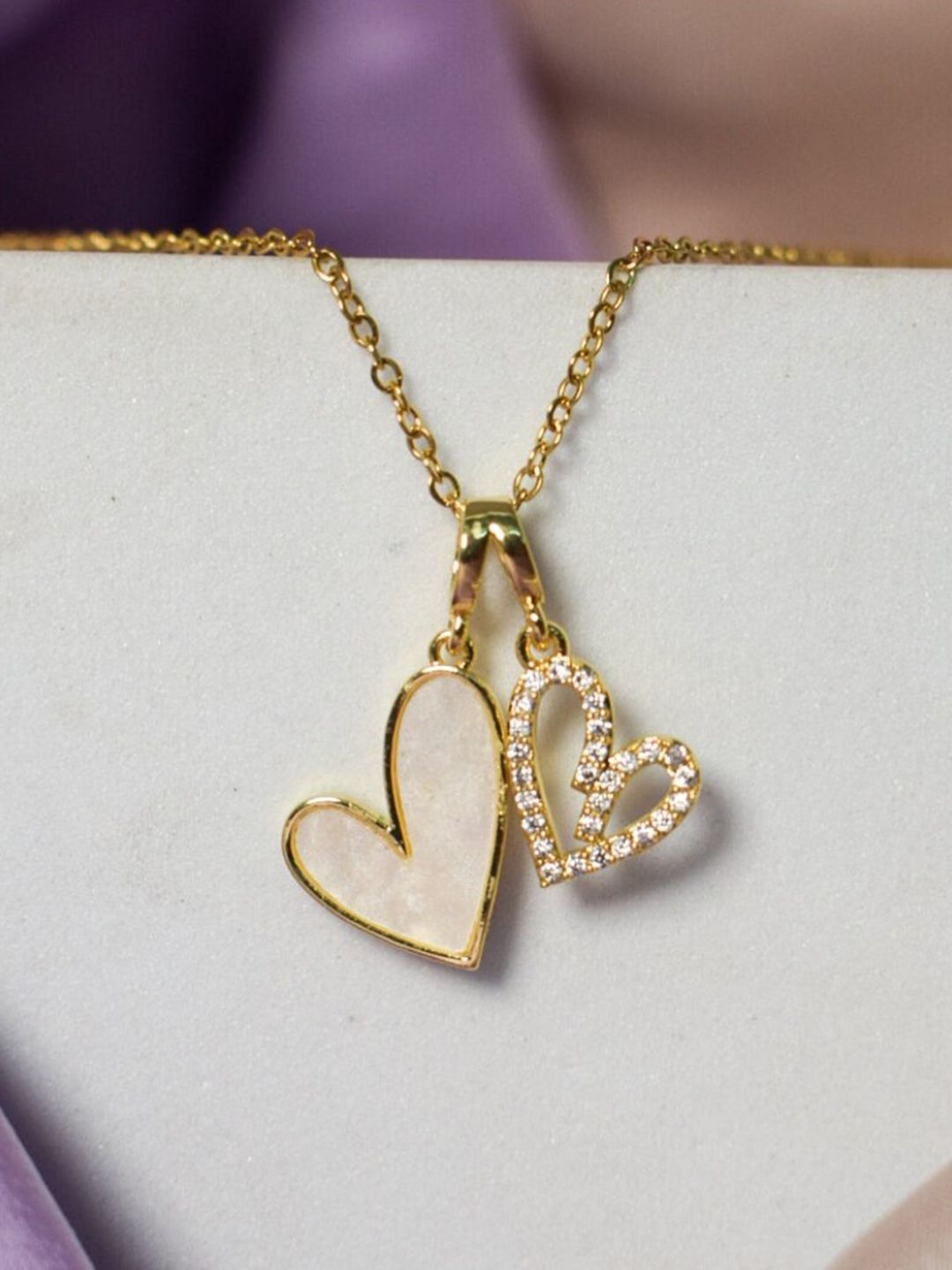SALTY Gold-Plated Stainless Steel Pendant With Chain