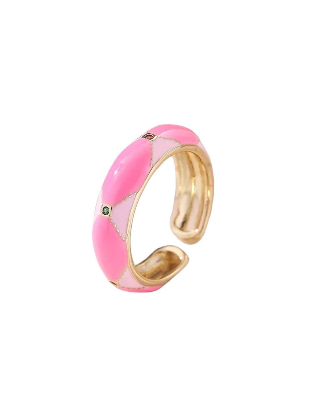 SALTY Stones Studded Strawberry Sorbet Ring