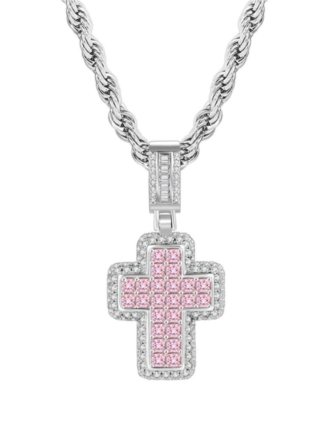 SALTY Men Aesthetic Cross Pendant With Chain