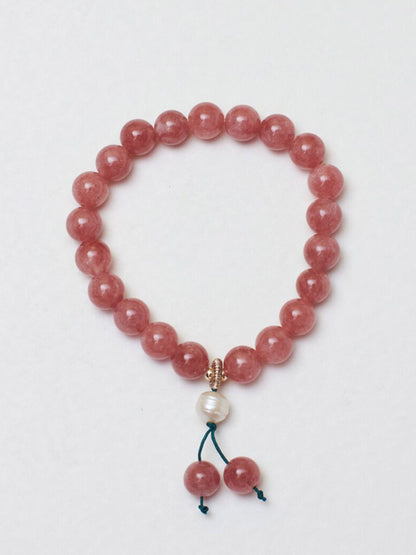 SALTY Crystals Beaded Elasticated Bracelet