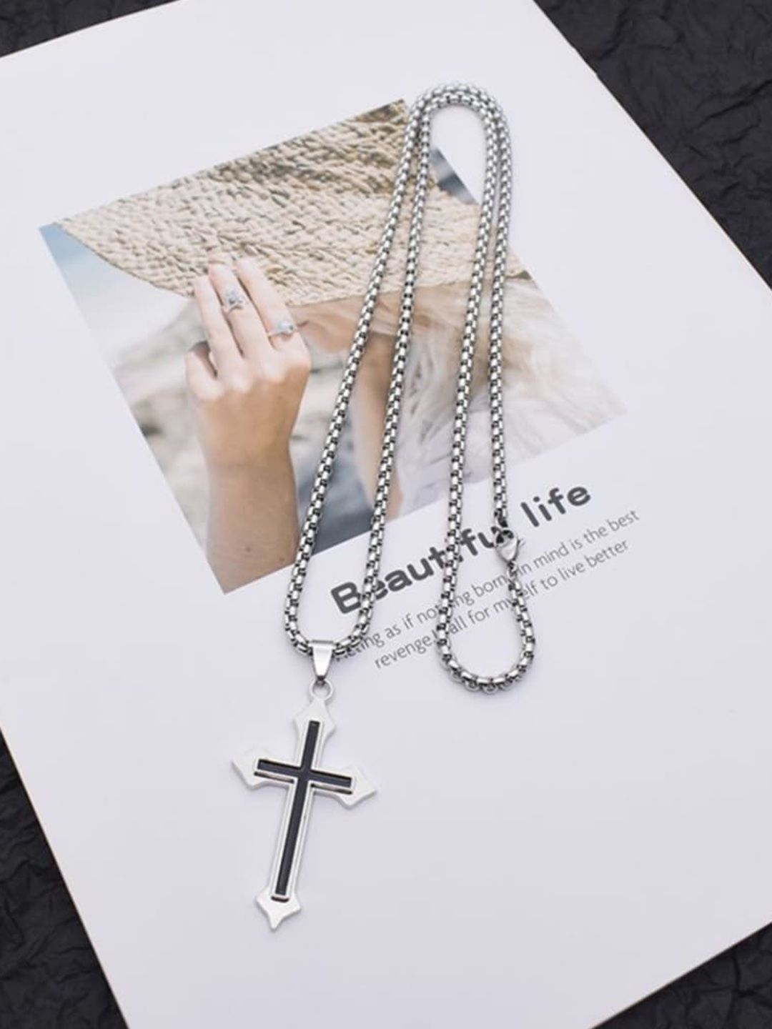 SALTY Men Stainless Steel Contemporary Pendants with Chains
