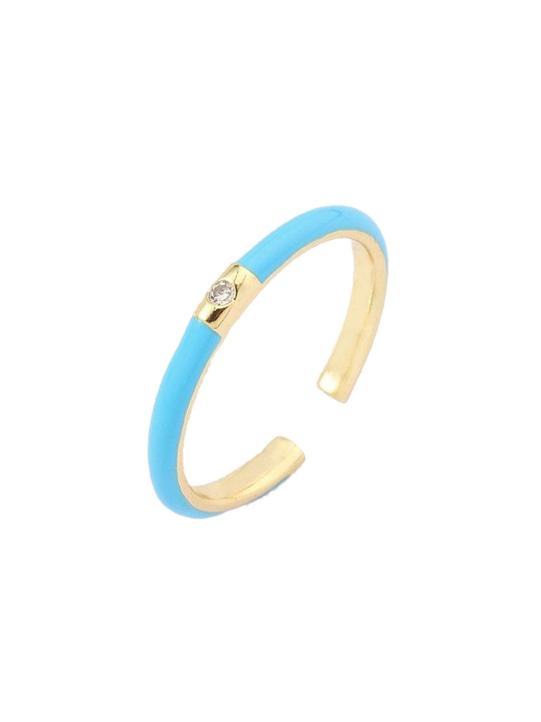 SALTY Stone Studded Adjustable Finger Ring