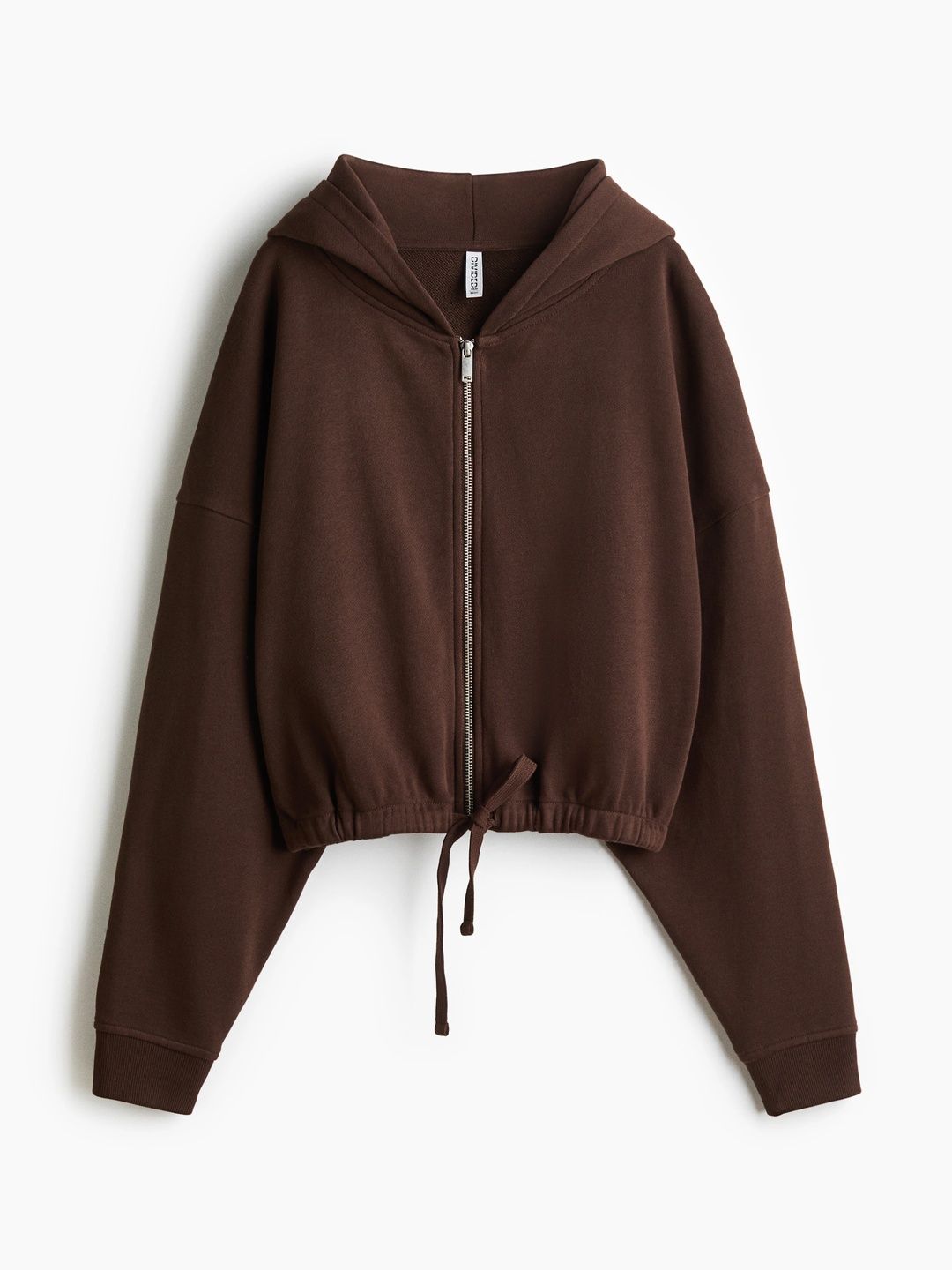Drawstring Zip-Through Hoodie