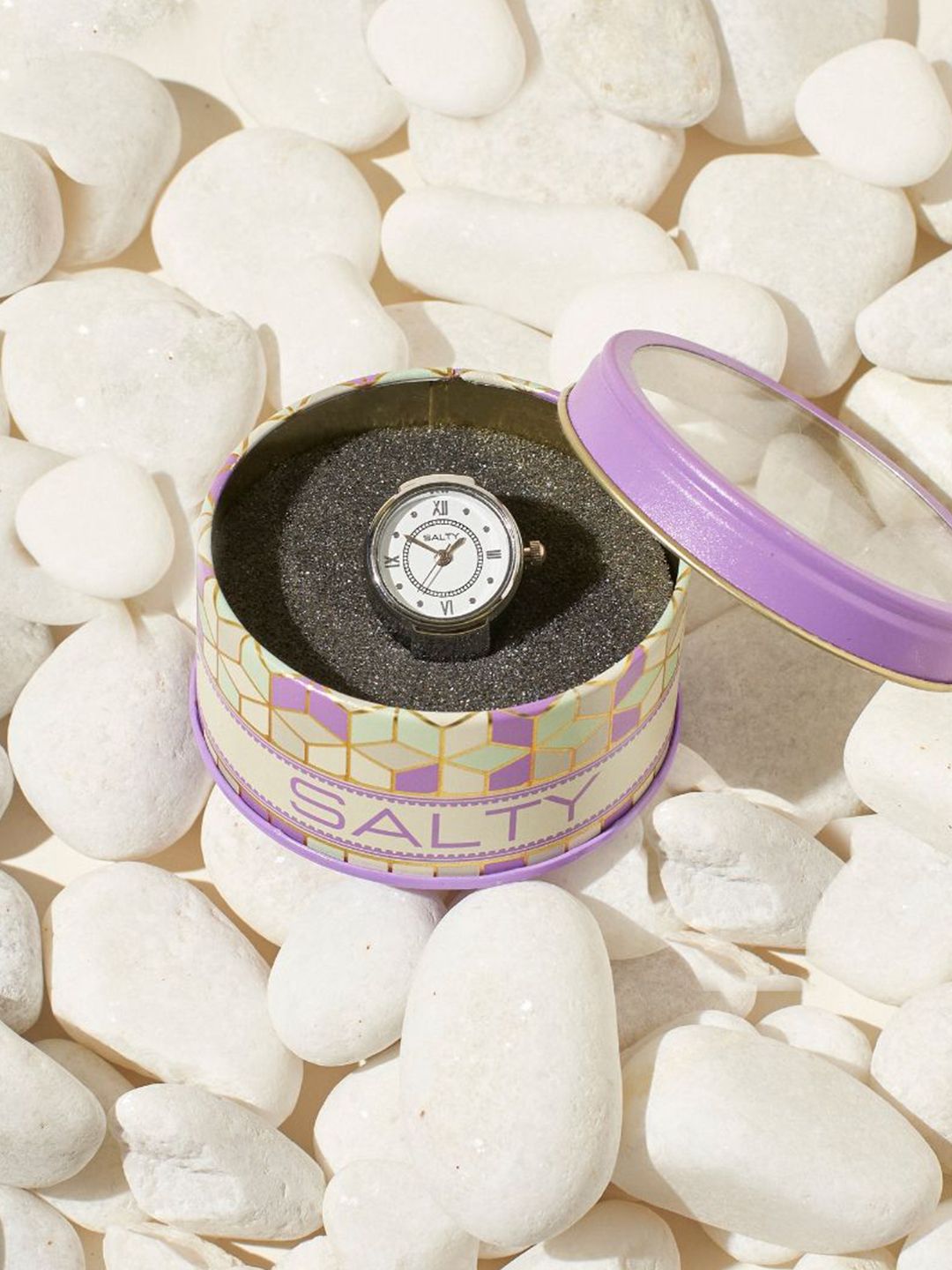 SALTY Pack of 2 Women Girl Boss SALTY Pack of 2 Watch Ring - Silver