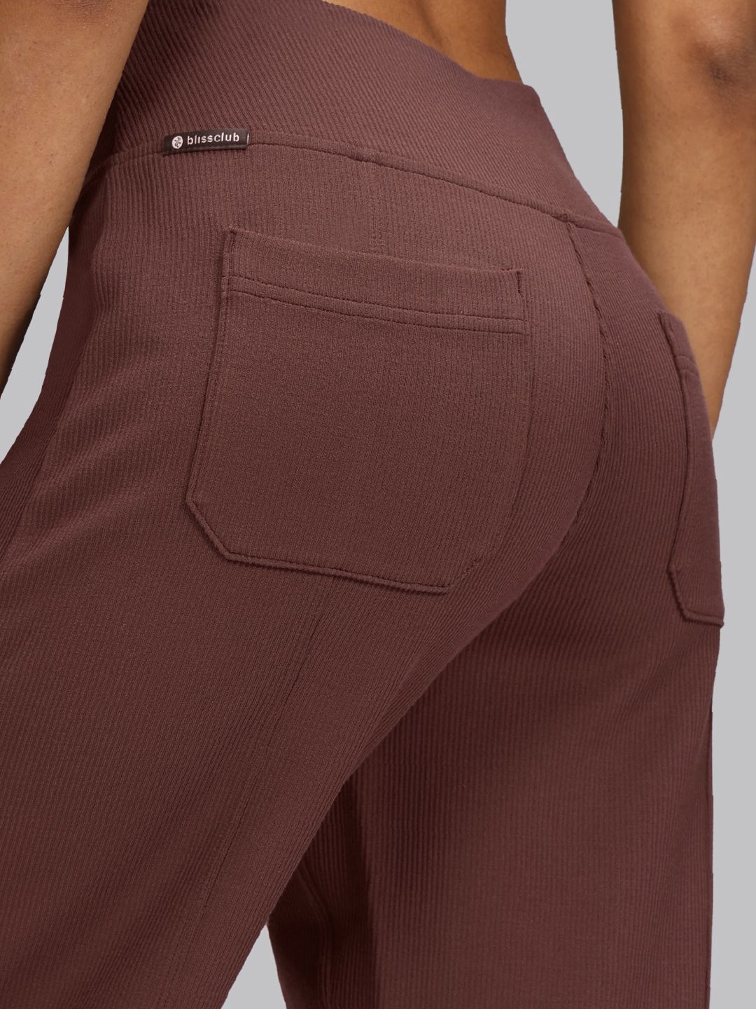 Women High-Rise Rib Supreme Wide Leg Pants Tall