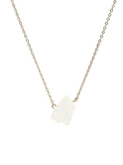 SALTY Stellar Monolith Of Enhance Dreams Stainless Steel Stone Studded Pendant With Chain