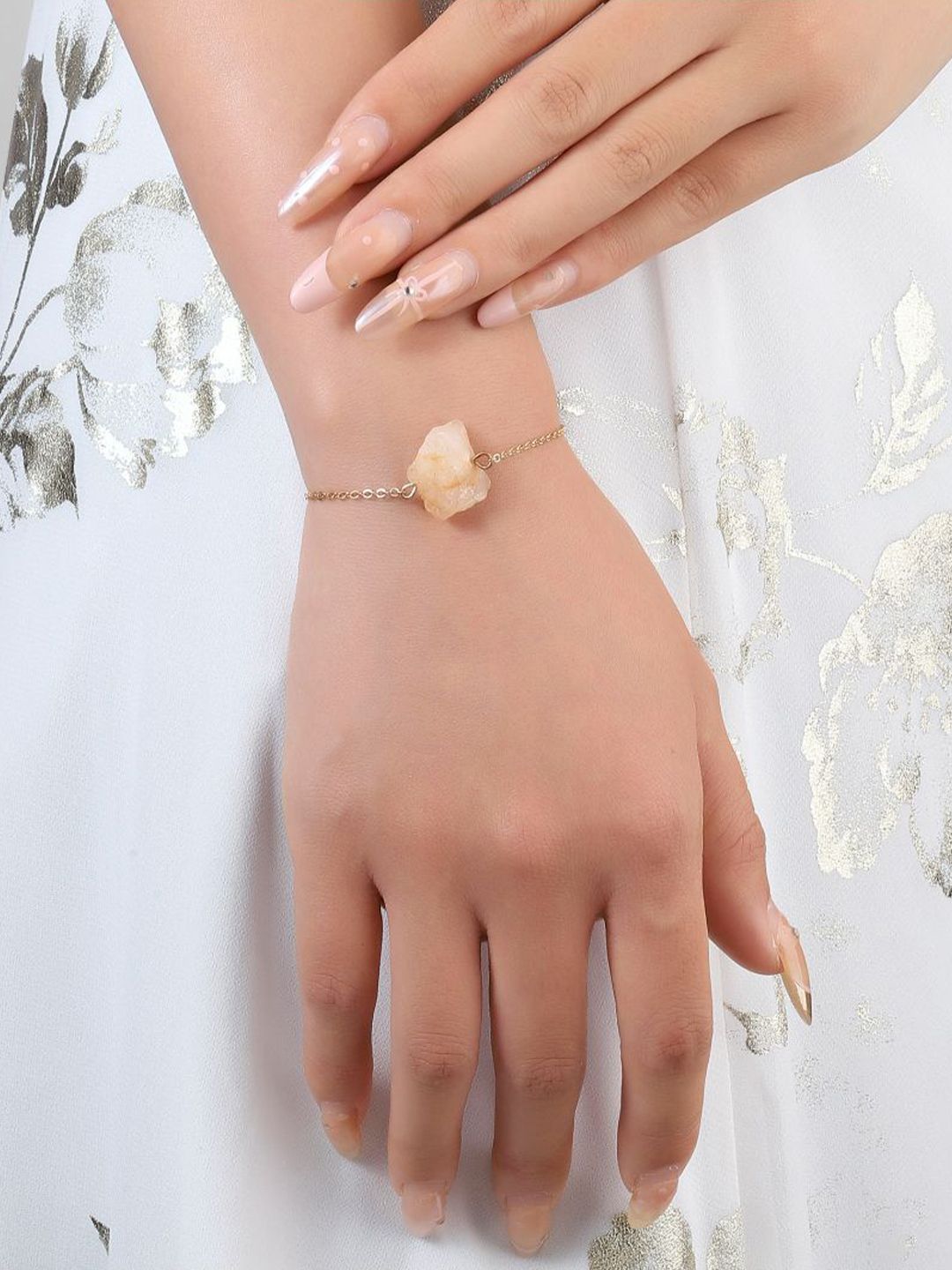 SALTY Pack of 2 Women Solid Stone of Confidence Bracelet