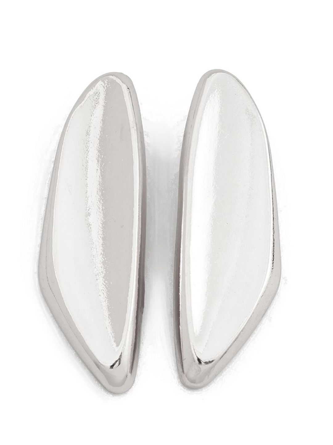 Silver-Plated Contemporary Drop Earrings