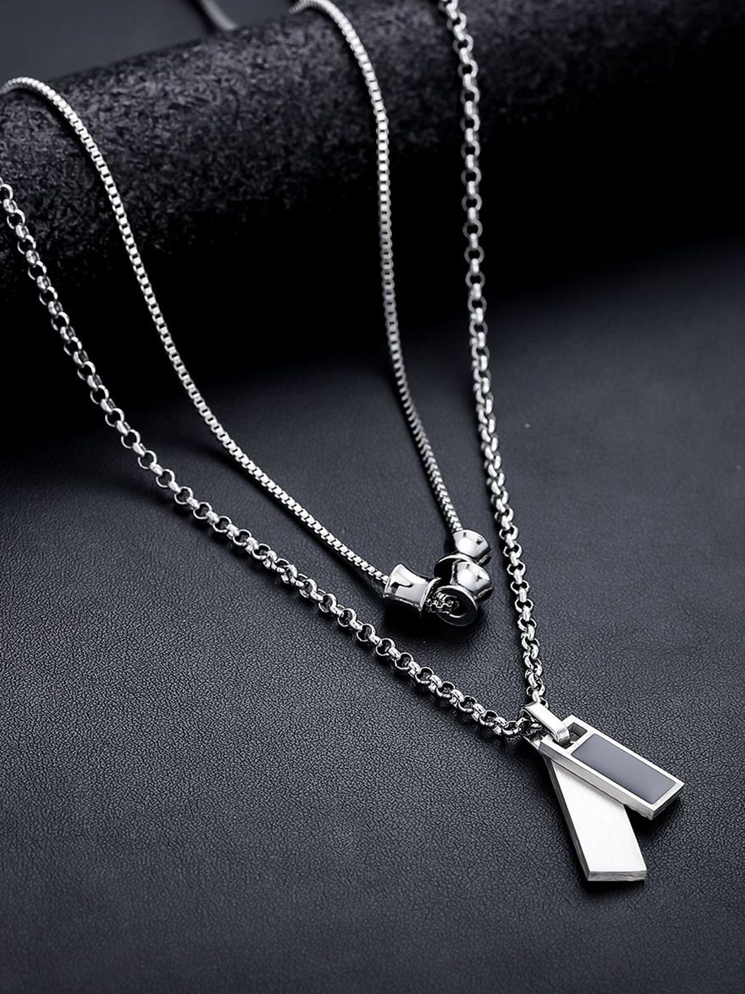 Stainless Steel Silver-Plated Chain