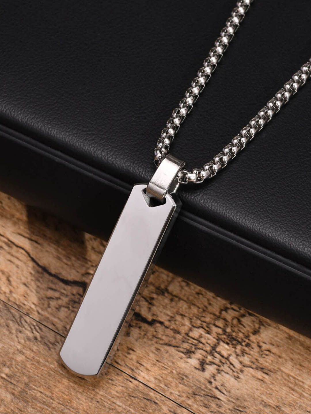 SALTY Stainless Steel Contemporary Edge Chain -Silver