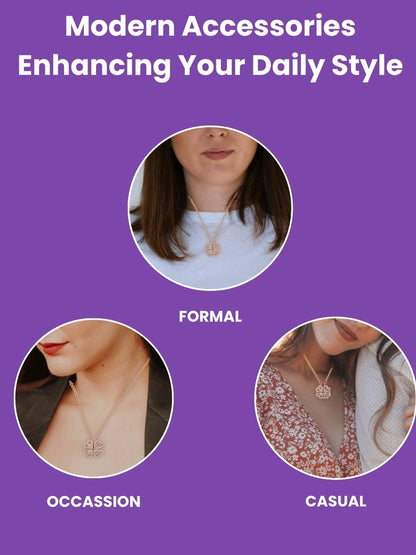 SALTY Clover Necklace With Earrings & Bracelet