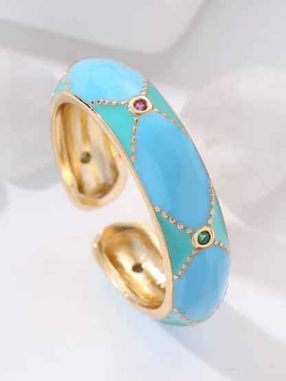 SALTY Pea Sorbet Adjustable Finger Ring