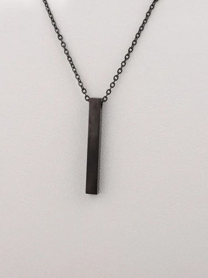 SALTY Men Street Chic Black Chain with Pendant