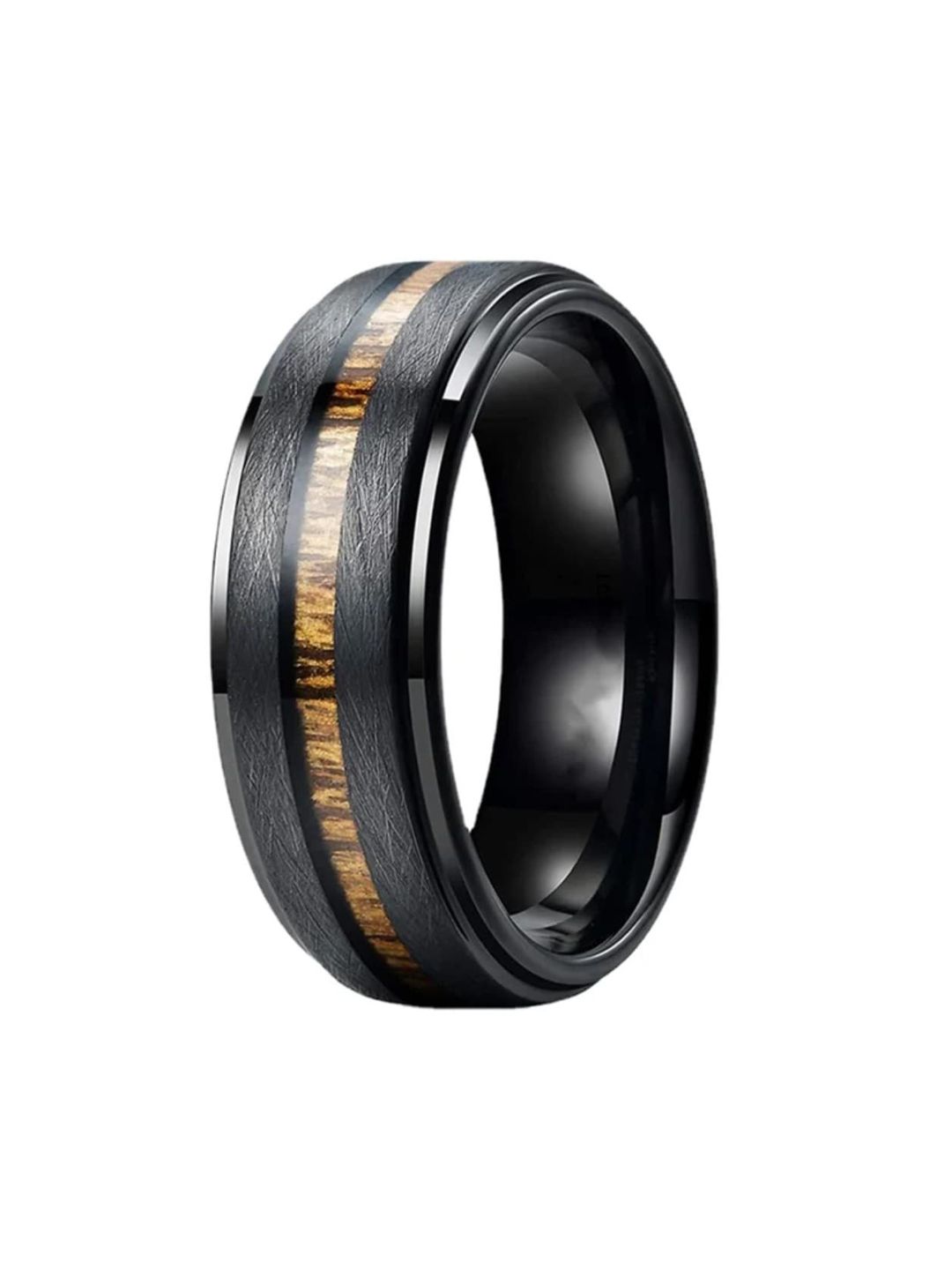 SALTY Men Stainless Steel Retro Tungsten Finger Ring