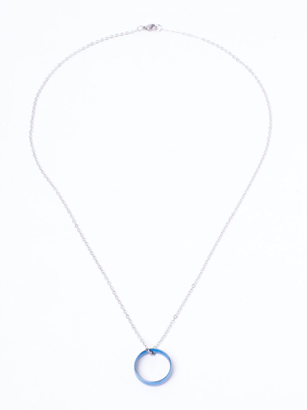 SALTY Men Stainless Steel  Circular Pendants with Chains