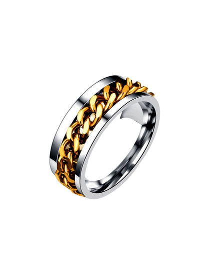SALTY Men Stainless Steel Finger Ring