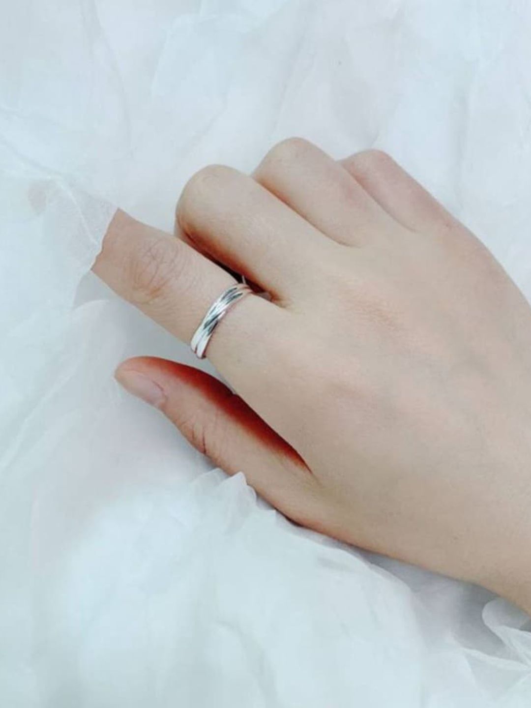 SALTY Men Stainless Steel Geometric Finger Ring